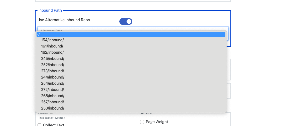 Alternative Inbound Repo